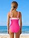 Urkierry Girls One Piece Swimsuits Color Block Swimwear Adjustable Strap Fashion Bathing Suit for Girls 10-12
