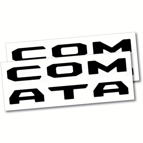 Image of (2 Sets) Prime Series UV Weatherproof Vinyl Decals Precut Letter Inserts Compatible Fits Tacoma Tailgate 2024-2026 (Gloss Black)