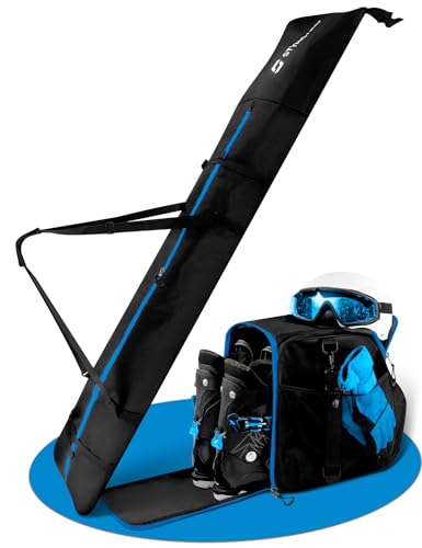 🗻 TUTTO PER LE VACANZE SCIISTICHE - Con il kit STYNGARD, tutta la tua attrezzatura da sci è riposta in modo ordinato e sicuro. Niente più caos in auto o durante il disimballaggio