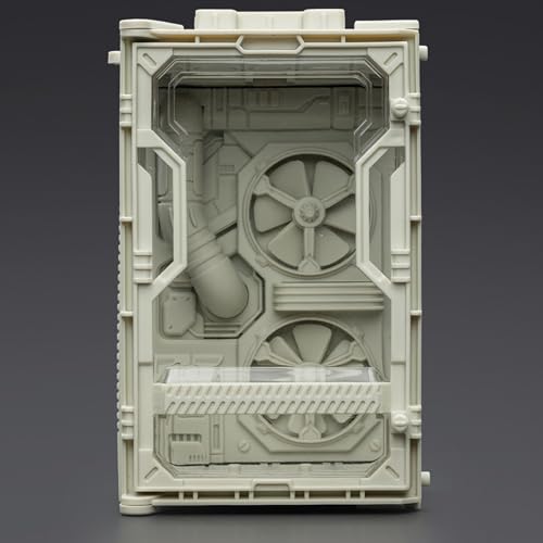 BEERISE JOYTOY 5'' Display Box,Action Figures Display Case - Individual Soldier Hangar Display Case - Armor White C - Dustproof Collectibles Box Ages 15+