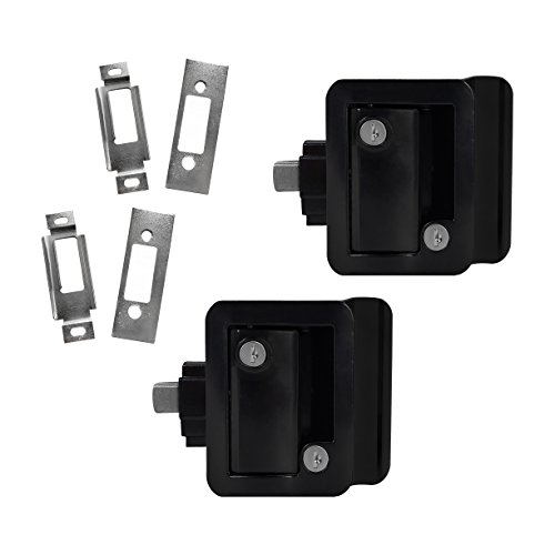 Black RV Paddle Door Handle | RV Door Lactch | Entry Door Handle