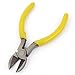 Aexit Yellow Plastic Pliers Coated Grip Spring Loaded Side Cutting Diagonal Pliers SLI-p-Joint Pliers Tool 5