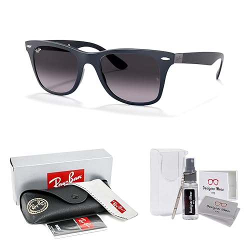 Ray-Ban RB4195 WAYFARER LITEFORCE Square Sunglasses For Men +BUNDLE with ACCESSORY EYEWEAR KIT2