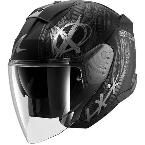 Casque jet Shark Skwal Jet Shiever leger et compact pour motarde taille XS