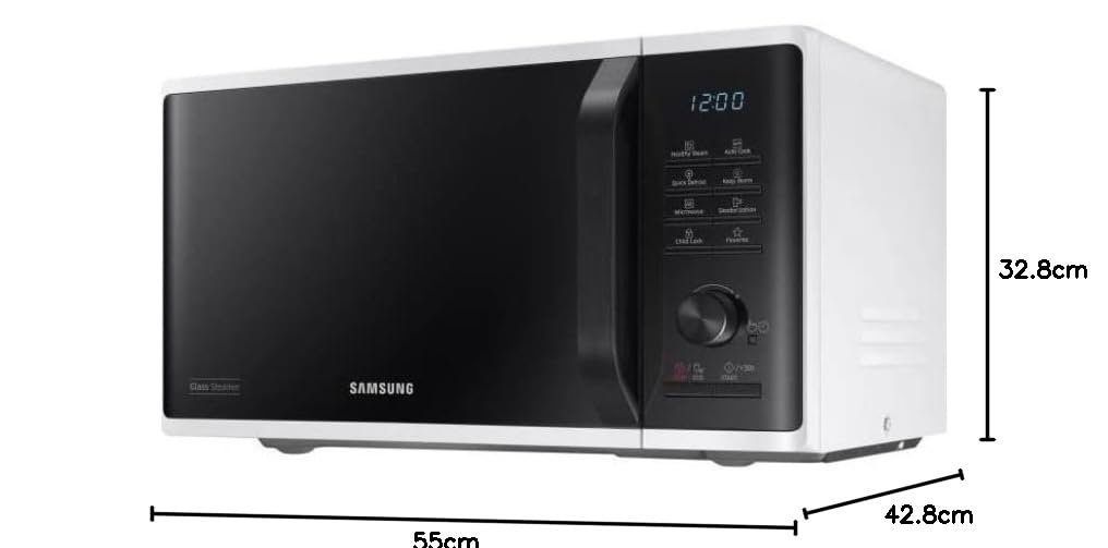 SAMSUNG - Solo microonde 23l / Comando elettronico + pulsante / Funzione Keep warm / Quick Defrost defrost / Steamer