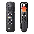 Philips Universal Companion Remote Control for Samsung, Vizio, LG, Sony, Roku, Apple TV, RCA, Panasonic, Smart TVs, Streaming Players, Blu-ray, DVD, 4 Device, Flip & Slide Fire TV, Black, SRP2024A/27