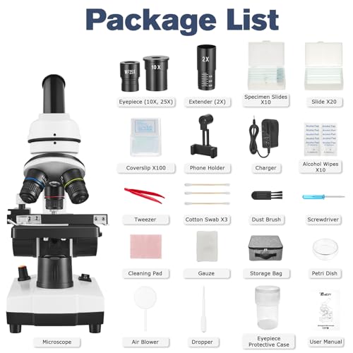 Temery AETEMM0101-5BBZZ6-UK01 Microscope For Adults Kids Students thumb #7