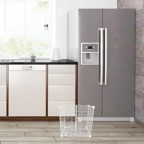 Freezer Basket Dividers, 2 Grids Modular Drawer Separator, Deep Freezer Storage Bins, Metal Mesh Shelf Organizer for Refrigerator Organization - Image 7