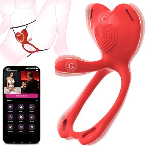 Wearable Panty Vibrator Sex Toys - APP Remote Control Clitoral G-spot Adult Sex Toy Massager with 9 Vibration Modes, Vibrating Penis Ring Vaginal Stimulator Female Sex Toy for Couple Women Men Orgasm
