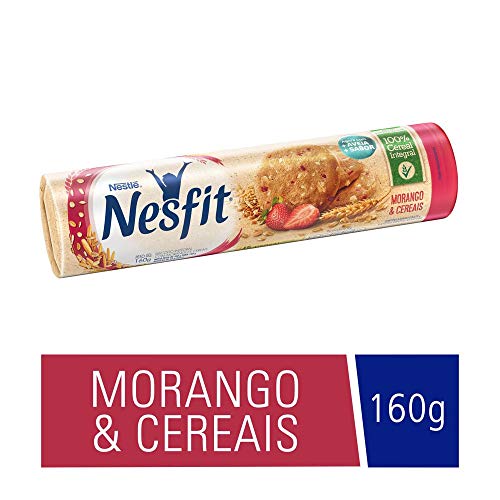 Nesfit, Biscoito, Morango e Cereais, 160g