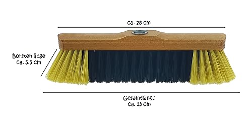 2 x Stubenbesen 28 cm breit, mit Gewinde – Bild 3
