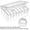 Mathtoxyz Small Bead Organizers, 15 Pieces Plastic Storage Cases Mini Clear Bead Storage Containers Transparent Boxes with Hinged Lid and Rectangle Clear Craft Supply Case #5