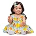 HDBD Bambole 55cm/21in Reborns Doll Baby Girl Doll Nutturing Doll Realistico Handmade Full Body Peluche con Capelli castani Regalo Popolare