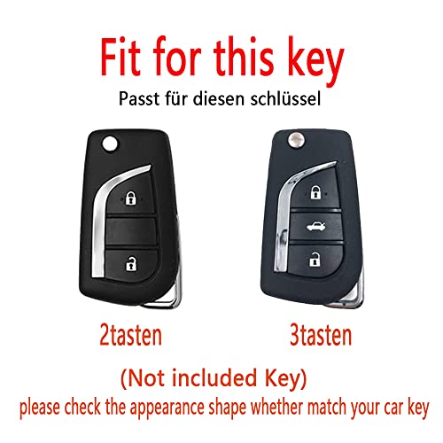 Funda para Llave de Coche Rosa Plegable con 2 Botones 2
