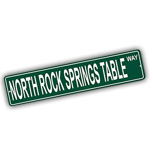Brotherhood Aluminum Street Sign for North Rock Springs Table - Wall Decor