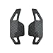 QCWLDKJRV 2Pcs Car ABS Steering Wheel Paddle Accessories Gear Shift Paddles A3 A4L Fit for A5 A6L A7 A8 S3 S5 SQ5 RS3 R8 Q3 Q5 Q7 S6 S7(Red Carbon Fiber)
