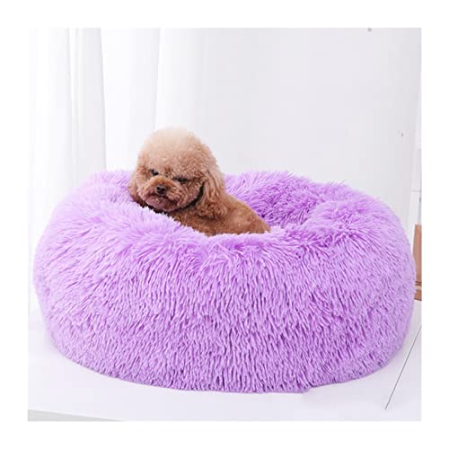 DGOINGPI Cama para Perros Saco de Dormir de Forma Redonda Perrera Gato Cachorro Sofá Cama Casa de Mascotas Camas cálidas de Invierno Cojín Cama de Gato Cama de Perro(A9,S Diameter 50cm)