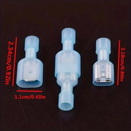 Cosses à sertir à fourche en nylon isolé pour câbles électriques x20 - 7