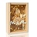 Geldgeschenk Hochzeit, Hochzeitsgeschenke für Brautpaar, Geldgeschenke für Brautpaare, Holzbox + Trockenblumen + Reagenzglas, Mr und Mrs + LED , Verlobung, Hochzeitstag, Hochzeitsgeschenk Geld