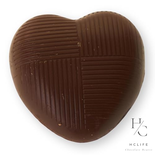 100 Milk Chocolate Hearts - Red foil Mothers Day Chocolates - Creamy Wedding Party Table Favours - Ideal for Parties, Birthdays, Anniversaries, Valentine's Day