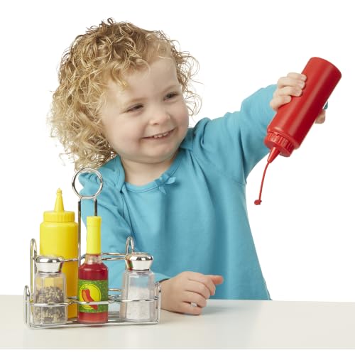 Melissa & Doug 6-Piece Condiments Wooden Play Kitchen Food Set - image 9
