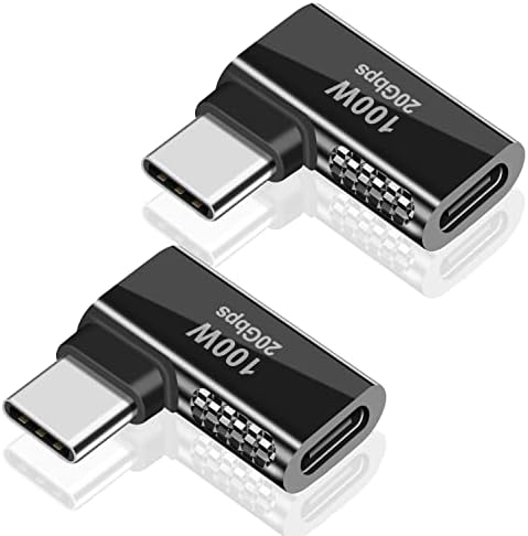 Tomost Adattatore USB C ad angolo 90 gradi connettore USB tipo C adattatore convertitore USB 3.0