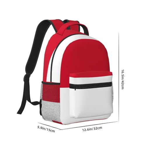 Sac à dos pour ordinateur portable drapeau Monaco noir taille unique pour le travail - 2