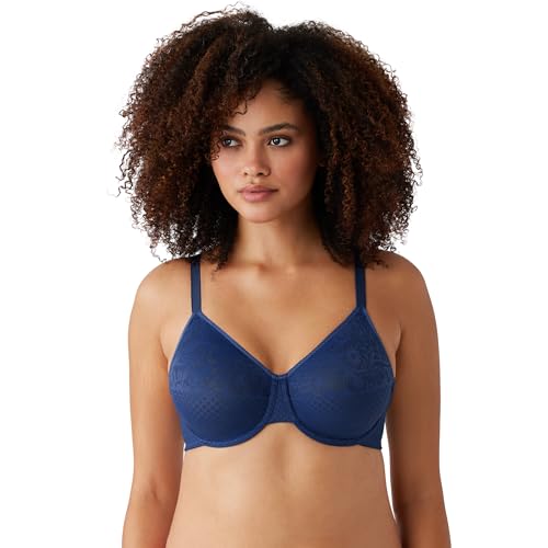 Wacoal Women's Plus Size Visual Effects Underwire Minimizer Bra, Bellwether Blue, 38DDD