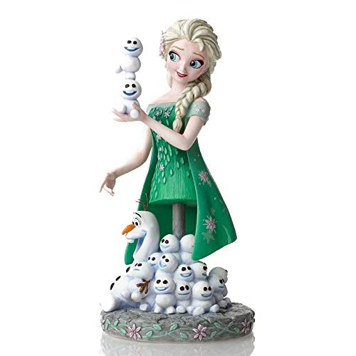 Enesco Grand Jester Studios Elsa and Olaf from “Frozen Fever” Stone Resin Disney Figurine