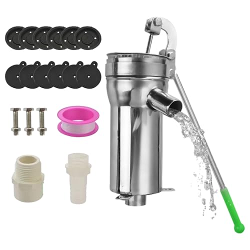 - Hand Pump, Manual Fountain Pump, Industrial Fountain Hand Pump, Multi-Purpose Hand Water Pump with High Work Efficiency for the Home Garden