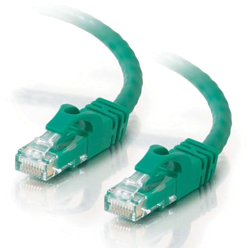 C2G/Cables to Go 01163 Cat6 Snagless Unshielded (UTP) Slim Ethernet Network Patch Cable, Green (7 Feet)
