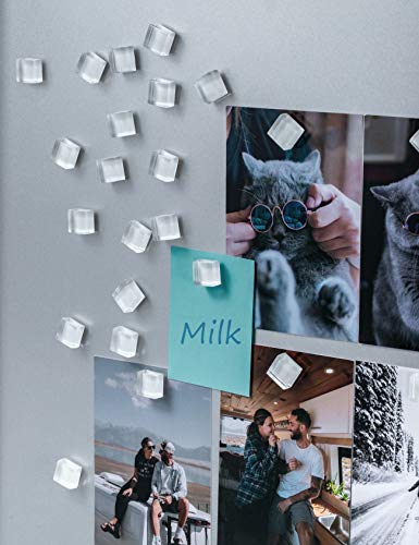 Joyzy Refrigerator Magnets Fridge Magnets Cute Glass Magnets For Fridge Decorative Kitchen Office 24 Pack (White) #TOP5