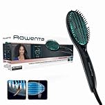 Rowenta Power Straight CF5820F0 Brosse lissante spéciale pour Cheveux très bouclés, avec générateur d'ions et température réglable jusqu'à 200 °C, Dents avec Grande Fixation à partir de la Racine