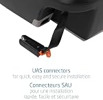 Maxi Cosi Mico Base de sièges pour voitures pour enfants - Compatible avec tous les sièges de voiture pour bébés Mico, réglables, jambe anti-rotation de stabilité, verrouillage de ceinture intégré, auto-rétractable un clic UAS Système, noir