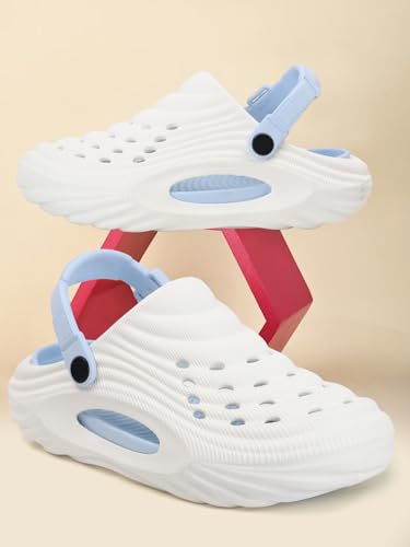 Image of Men's Lightweight EVA Clogs with Adjustable Back Strap | Breathable Anti-Skid Slip-On Sandals | Comfortable Casual Garden Beach Clogs for Indoor Outdoor