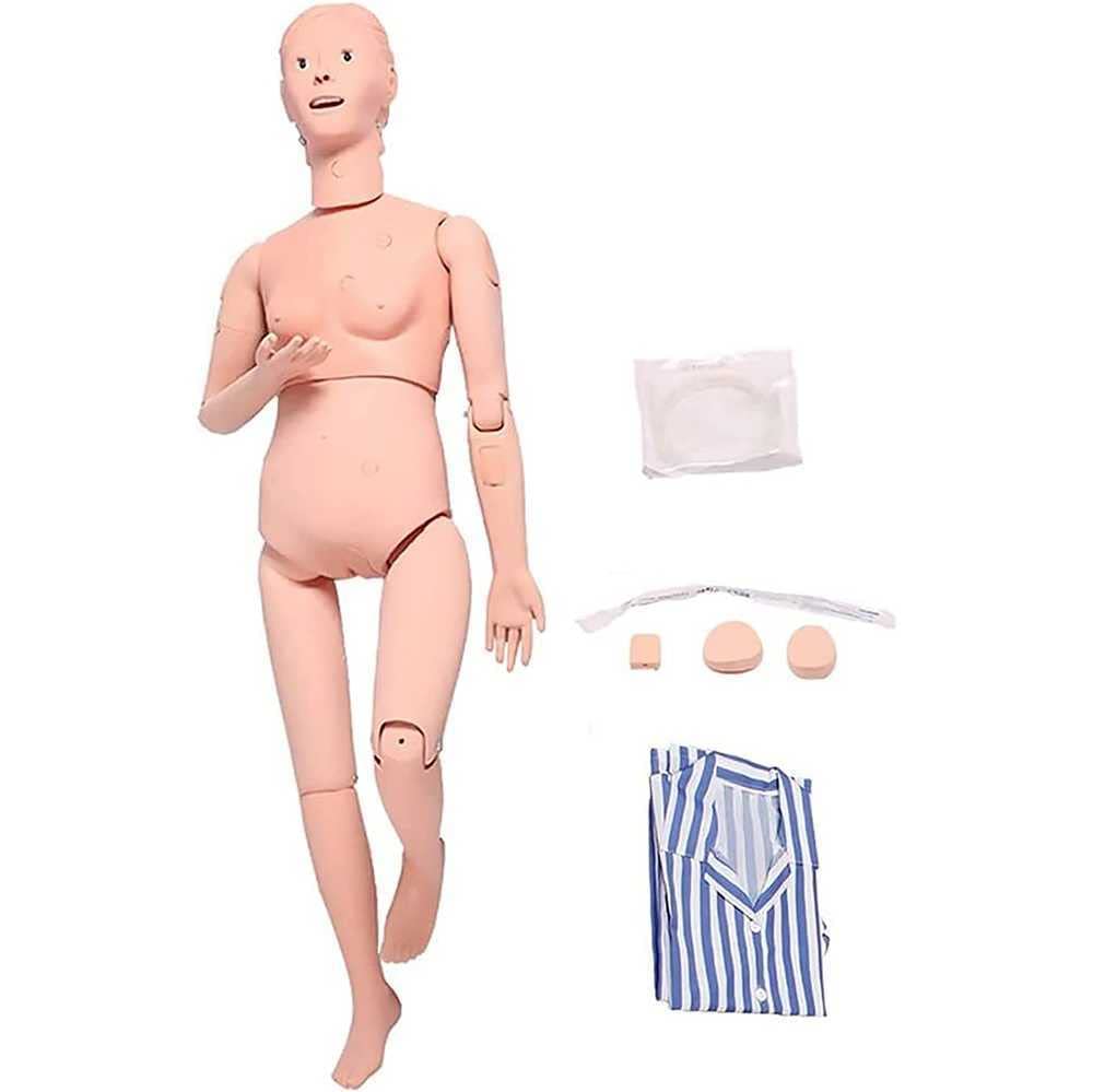 Maniquí de enfermería tamaño natural para prácticas en aulas de salud
