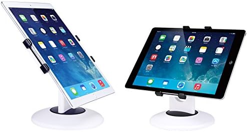 MAX SMART Retail Pos Stand Business Tablet Stand 360° Rotating iPad Commercial Tablet Mount Holder, Multi-Angle Design for Reception Showcase Store Kiosk Office Showcase Reception Kitchen Desktop