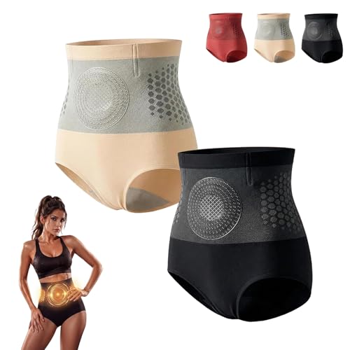 Syngas Moringa and Berberine Shorts 4-in-1 Micro-Particle Sculpting High-Waisted Shorts for Women (US Alpha Large Regular Regular Skin+Black)