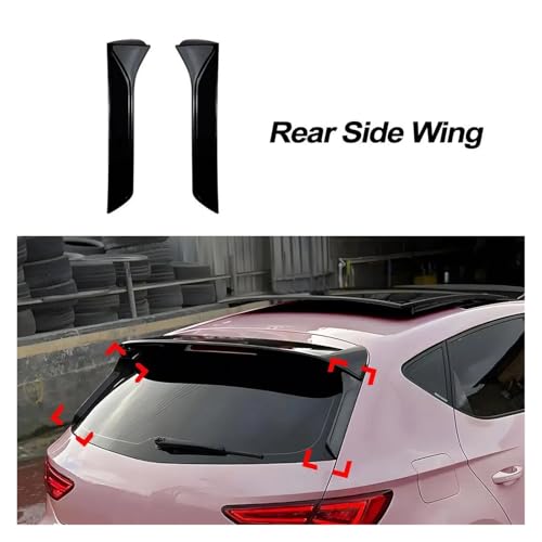 Spoiler arrière de coffre Seat Leon MK3 2013-2019 et extension de volet latéral tuning auto - 4