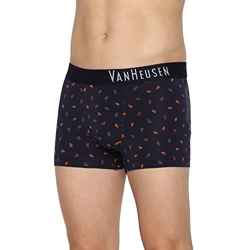 Image of Van Heusen Men's Cotton Trunks - Pack of 2 |contoured pouch for support | Antibacterial Briefs | Sweat Absorbant | Moistue Wicking | Breathable Everyday Underwear | Long Lasting Color| Solid Colors | Style 10041