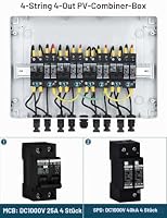 DIHOOL DC überspannungsschutz PV 4 Strings Solar Anschlusskasten für 4 * 500W Solarmodule Balkonkraftwerk, 25A DC Trennschalter PV Anlage – Ansicht 5