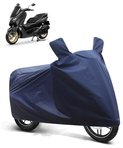 Image of FABTEC Two Wheeler UV Protection & Dustproof Bike Cover Compatible with Yamaha Nmax 155 (Blue)