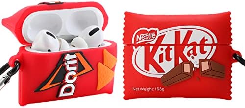 【2 Pack】 Aerymli 3D Chocolates+Tortilla Chips Case for Airpods Pro,3D Cute Kawaii Cool Unique Food Chocolates Tortilla Chips Shape Kids Girls Women Soft Case for Airpods Pro 2019/2022 Case