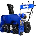 BILT HARD 2 Stage Gas Snow Blower 24-Inch with 212cc Engine, Self Propelled Snowblower with Electric Start and LED Headlight, Snow Removal Machine for Driveway