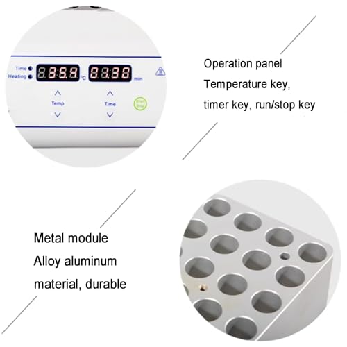 Concentrador de muestra de nitrógeno, evaporador de laboratorio de altura ajustable con conector rápido de cobre, ajustes de tiempo y temperatura ajustables para uso en laboratorio