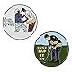 2 Stück Golfball Marker Clip, Golfball Marker Magnetisch Golf Hut Clip Golfball-Marker Lustig Golf-Dekorationen Golf-Zubehör für Männer Frauen Golfliebhaber