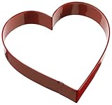 12,7 cm de ancho Wilton Cortador de galletas de metal de corazón de 5 pulgadas, los colores pueden variar