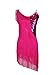 Grouptap Falda Latina Franja Borla de Lentejuelas Azul Falda de Baile Vestido...