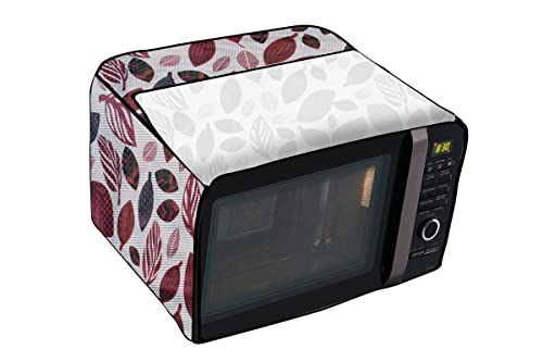 Image of Stylista Microwave Oven Cover for IFB 23 L Convection 23BC4 Ditzy Pattern offwhite Base