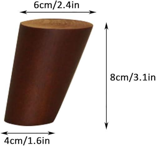 Miniatura 2 de Patas de madera maciza de roble para muebles de sofá, patas de mesa de café, patas de armario, patas de repuesto para mueble de TV, mesita de noche,